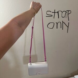 NEW Coach Crossbody Longer Leather Strap ONLY (Vivid Pink) - **ONE STRAP ONLY**